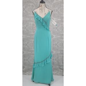 Princess Collection Aquamarine Beaded fairy grunge formal dress Size 6 Party